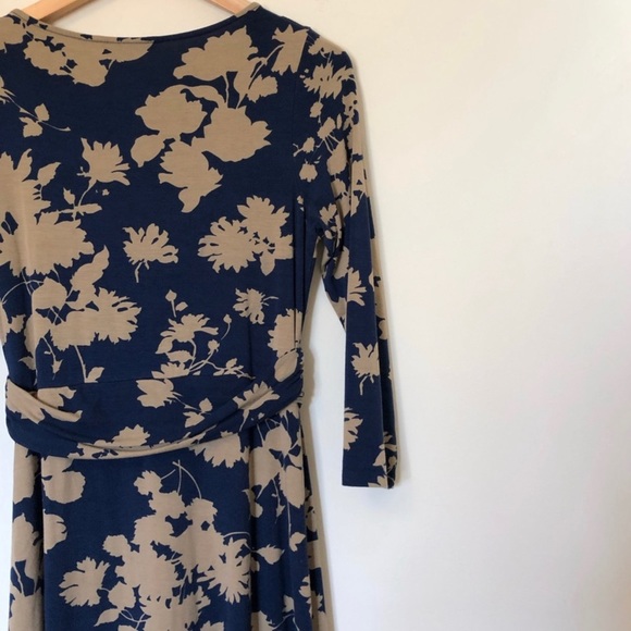 Boden Blue Floral Swing Dress - Picture 2 of 4